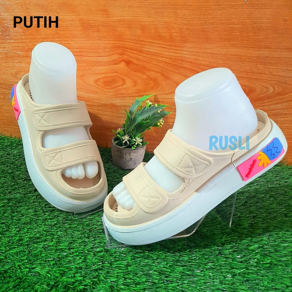 (COD) Sandal Sepatu Jelly Import Tali Dua HYS 029-2