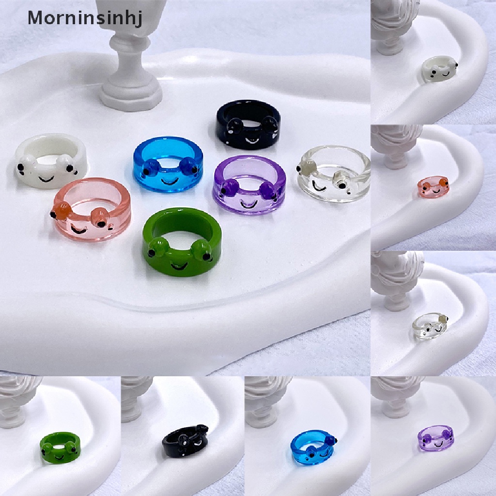 Mornin Cincin Kodok Senyum Lucu Untuk Wanita Gadis Lucu Kartun Hewan Cincin Perhiasan Aesthetic Greative Friendship Ring Hadiah Perjalanan Pesta id