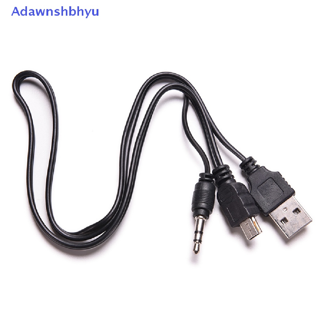 Adhyu Kabel Sambungan Jack Audio Standar USB Ke Mini USB 3.5mm Untuk Speaker Mp3 /4 ID