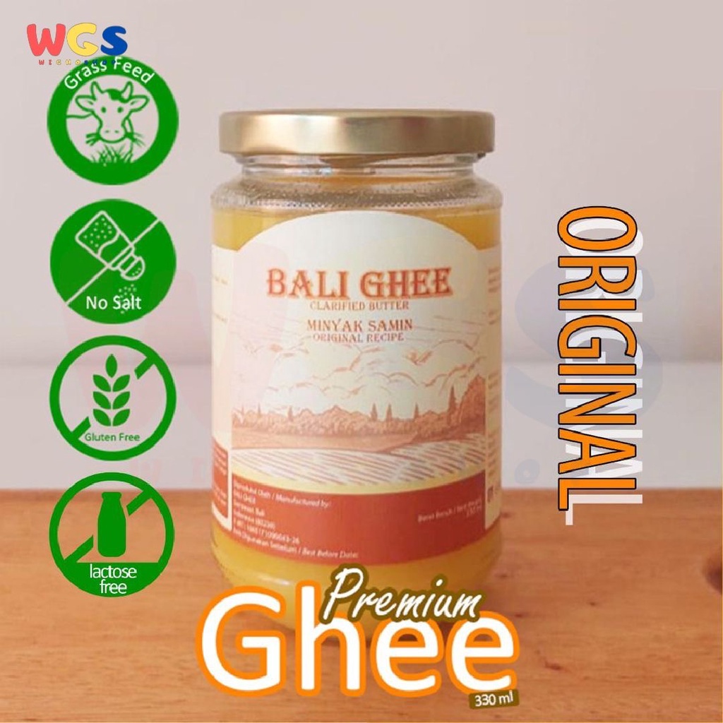 Bali Ghee Clarified Butter Ghee Original Grass Feed Gluten Free 330ml