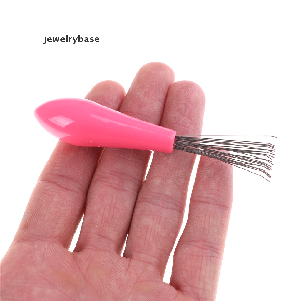 [jewelrybase] Comb Hair Brush Cleaner Pembersih Penghilang Pembersih Sisir Plastik Tertanam Alat Butik