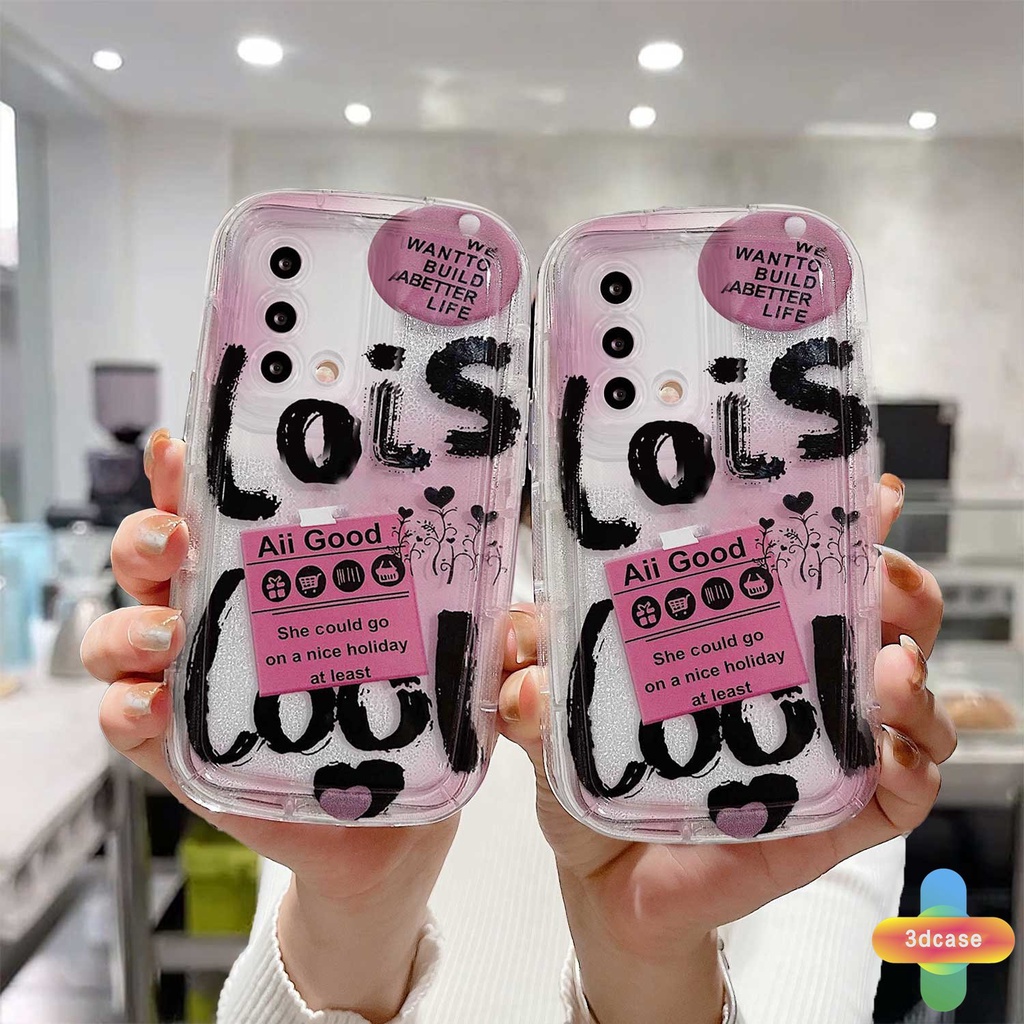 Casing OPPO A5S A57 A3S A76 A96 A16 A17 A17K A95 A55 A15 A54 A7 A5 A9 A31 A53 A33 2020 A77S A12 A12S A1K A16E A16K A54S Reno 7 7Z 8Z 5 4 6 8 5F 5K 4F 4 5 06 Lite A74 A15S A52 A11K A92 A35 A36 A11 A93 A32 A72 Ins English Graffiti Transparent Case