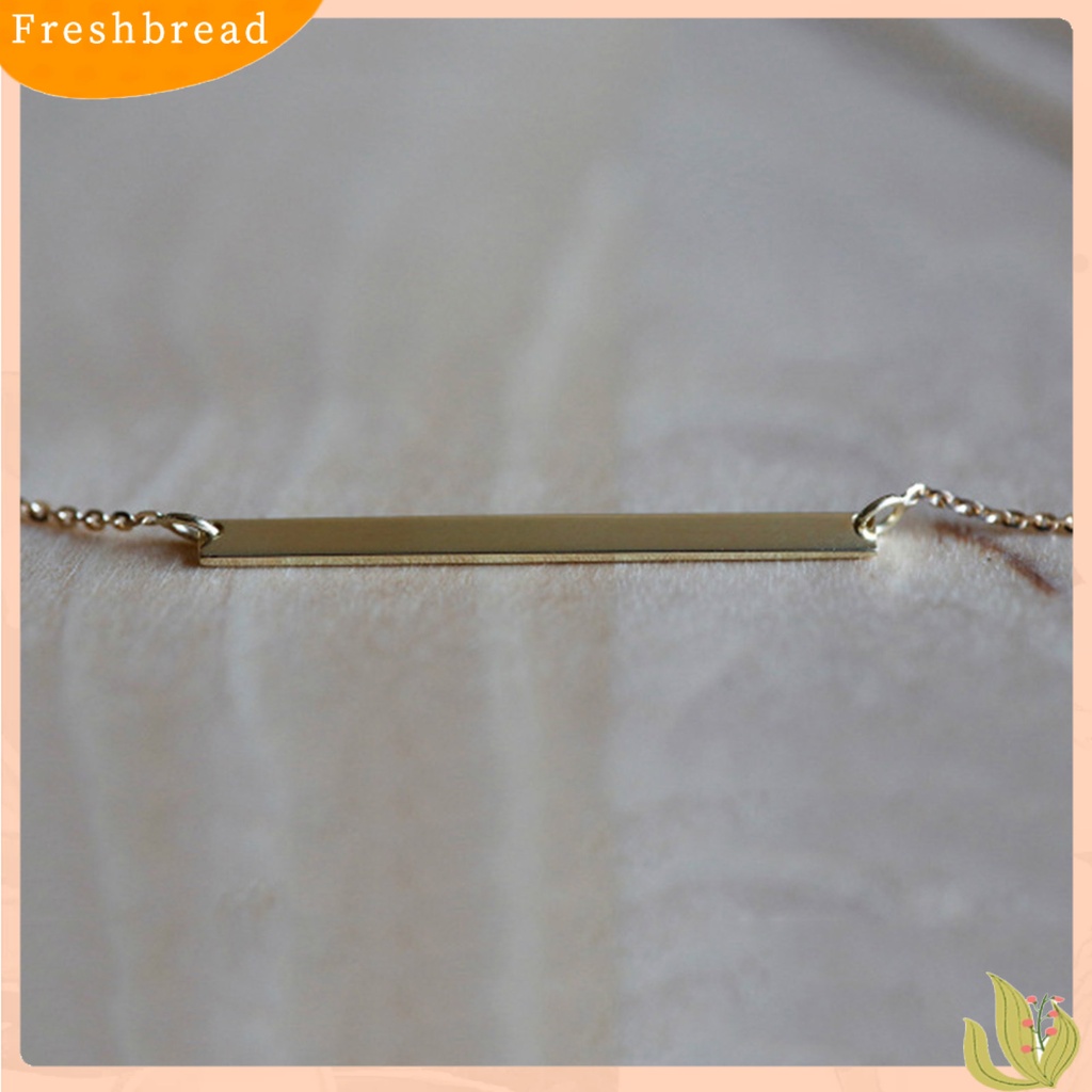 Freshbread| Gelang Simple Fadeless Alloy Slim Bentuk Bar Wanita Bangle Rantai Untuk Pacaran