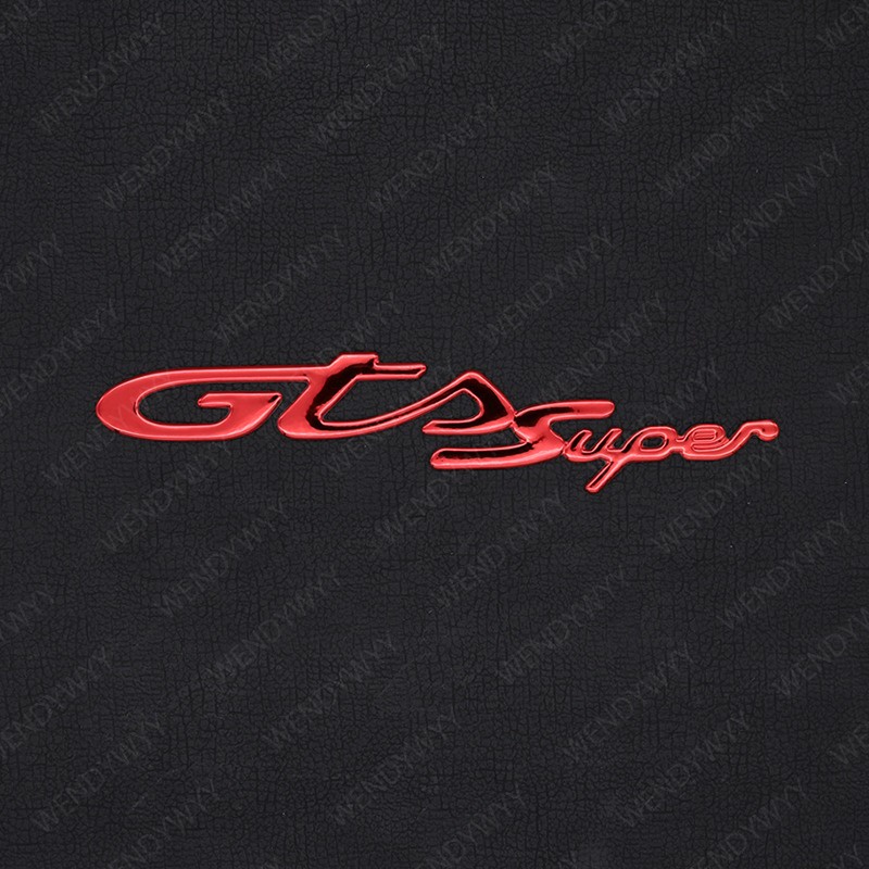 Logo Emblem 3D GTS Super Soft Stiker Hias Warna Silver Gold Hitam Merah Untuk Semua Model Vespa sprint Motor