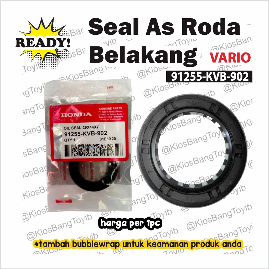 Seal Sil As Roda Belakang Honda Beat FI Karbu Scoopy FI (91255-KVB)