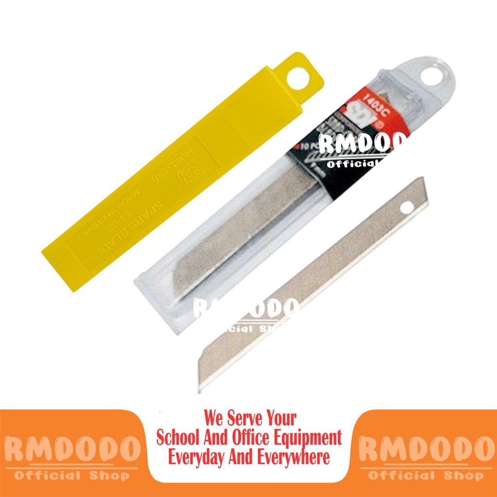 

Rmdodo - Refill Cutter Kecil A-100 Cutter Refill Per Tube Isi 5 Mata Pisau / Isi Cutter A-100 1403C