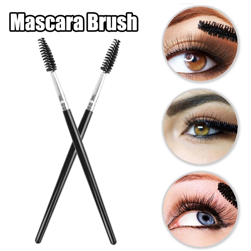 Black Classic Professional Fine Maskara Brush/Lashes Maskara Aplikasi Alat Sikat Alis Bisa Ditekuk