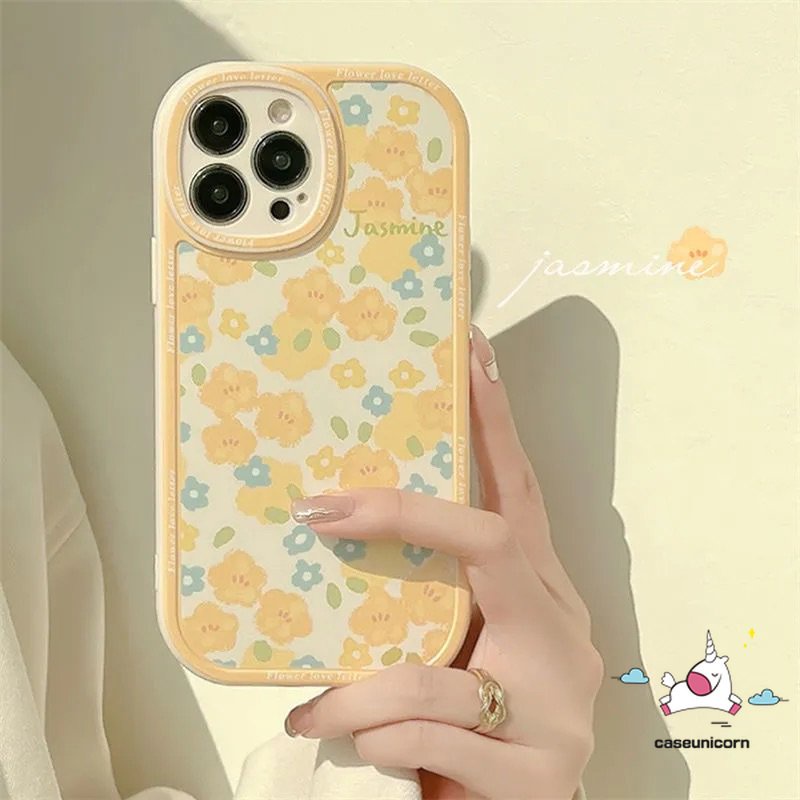 Floral Phone Case Untuk Infinix Hot 10s 10T 11s Hot 10 9 11 Play Hot 10 Lite Smart 5 6 Note 8 Ins Fresh Flowers Soft TPU Shockproof Girls Flower Casing Cover