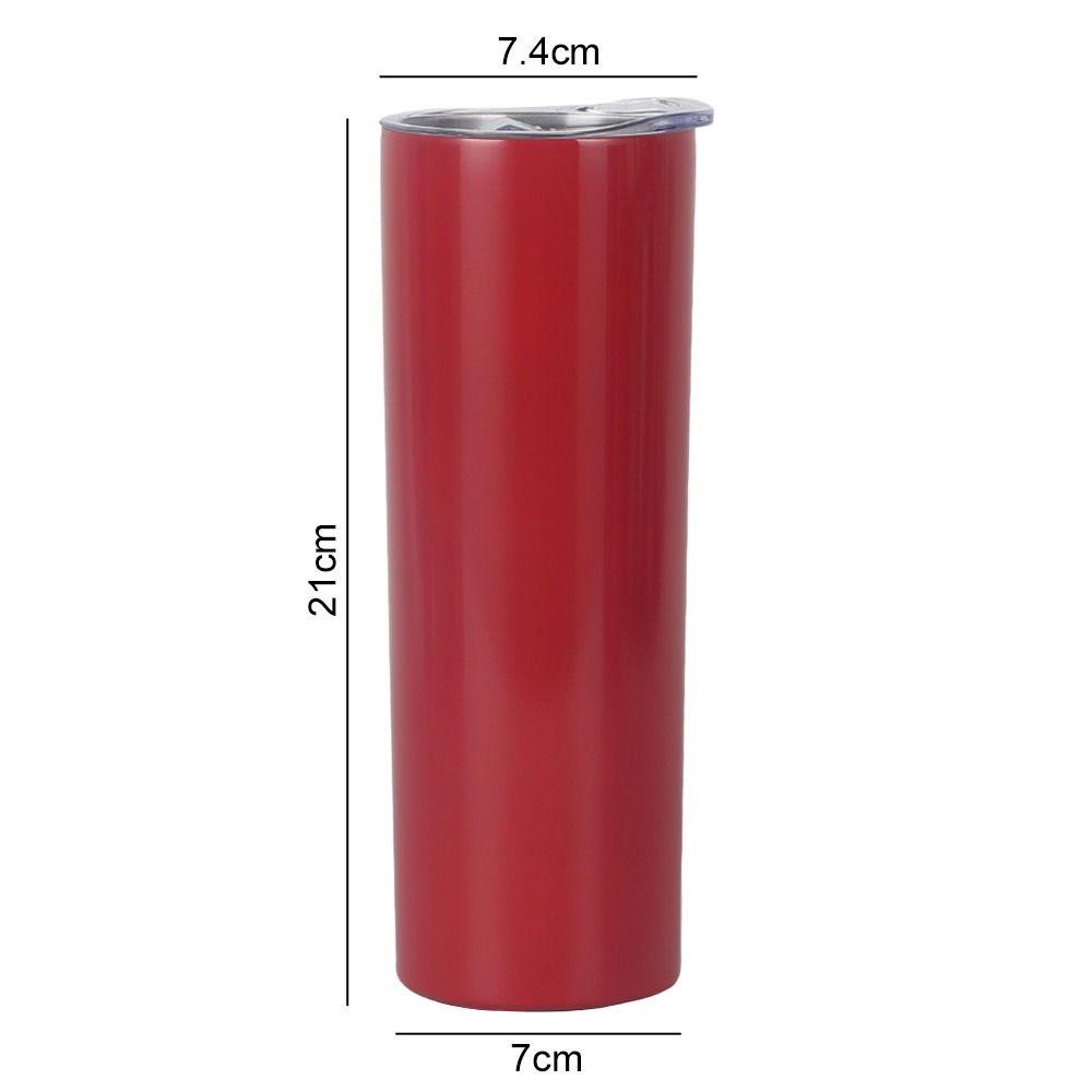 Solighter 20oz/600ml Mug Tumbler Portable Stainless Steel Double Layer Termos Botol Air