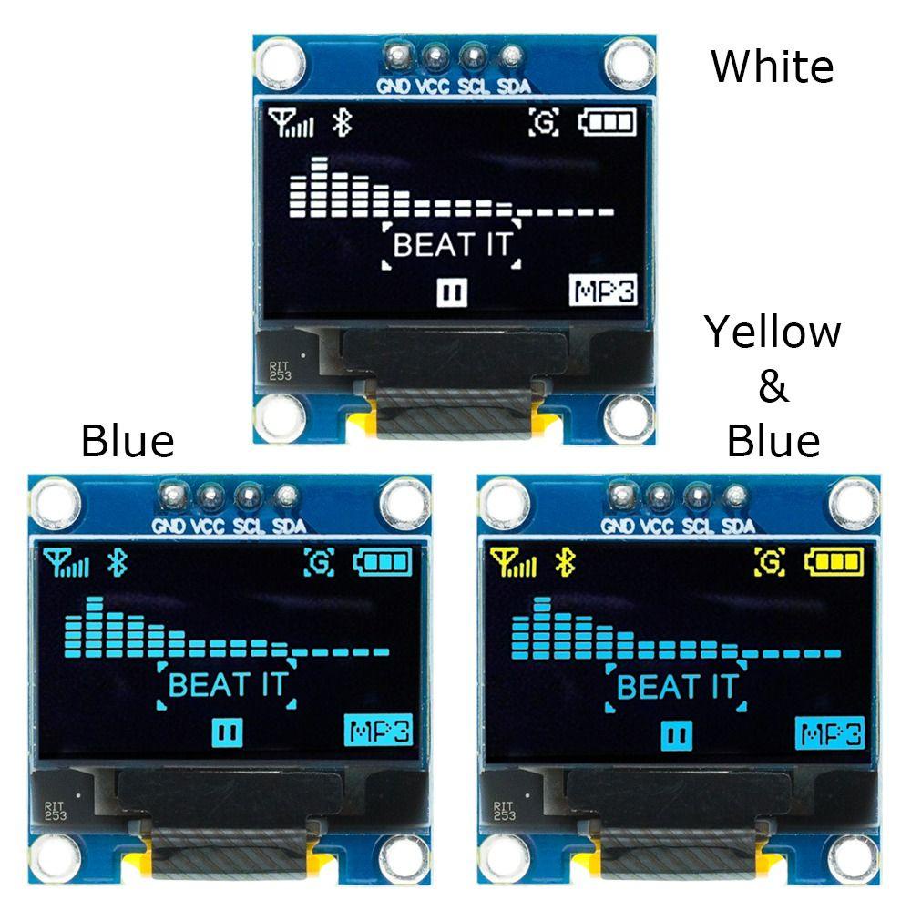 Modul Display OLED Populer Putih/Biru/Kuningbiru12864 128X64 4Pin IIC I2C SPI Serial