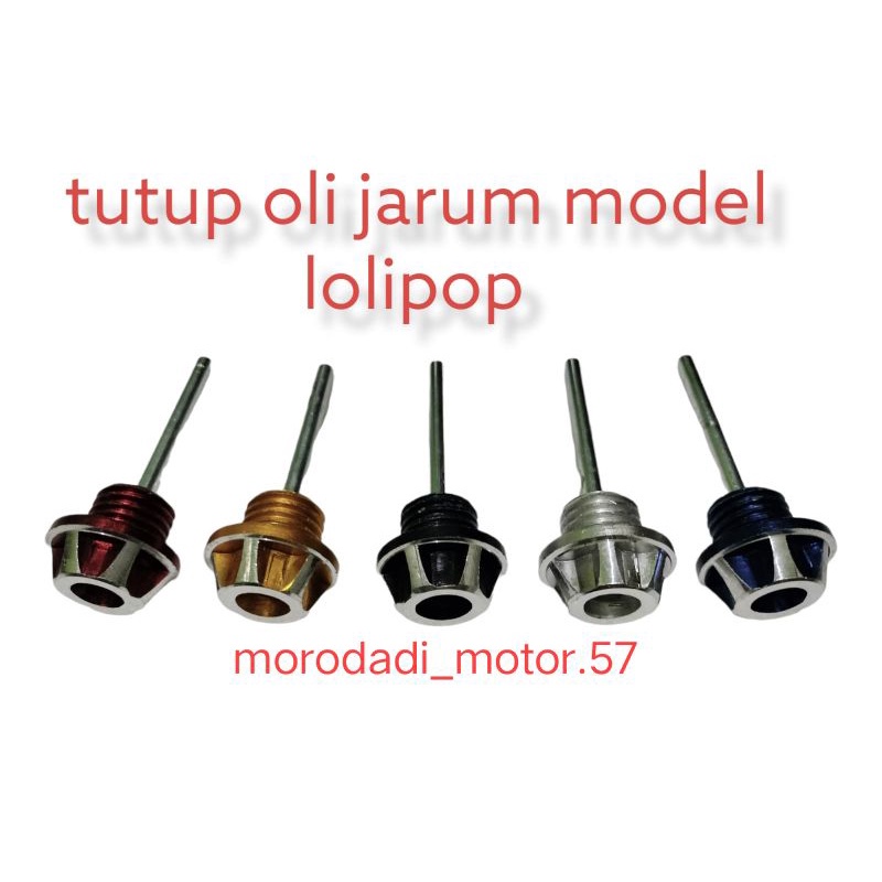 Tutup oli mesin model lolipop tutup oli jarum universal Honda Yamaha model lolipop PNP Vario beat Scoopy PCX nmax Aerox Lexi Mio dll