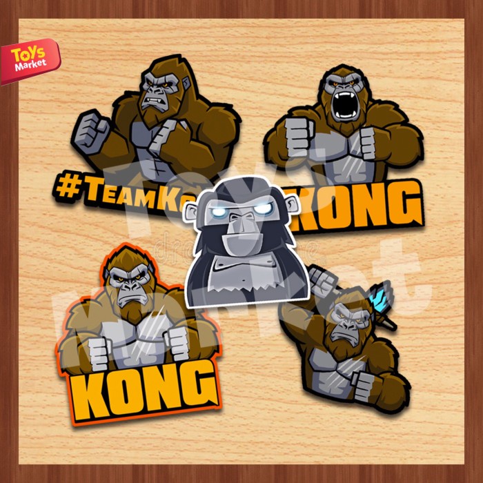 

NEW PRODUK !!! Sticker / Stiker King Kong Kingkong Set #00 TERLARIS
