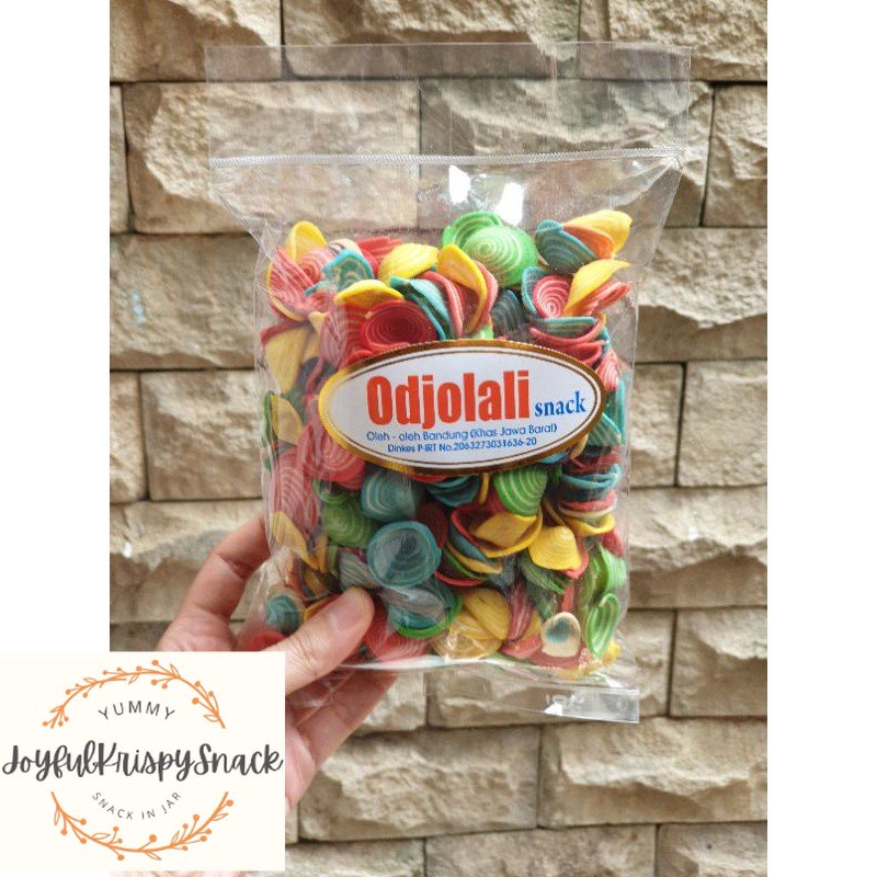 

Yummy Kuping Gajah Pelangi Rainbow Cemilan Tradisional Odjolali Oleh Oleh Khas Bandung