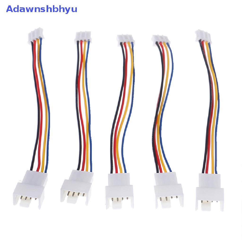 Adhyu 2Pcs Kipas Angin 4pin Kecil Universal Ke 3pin 4pin PWM connector extension cable ID