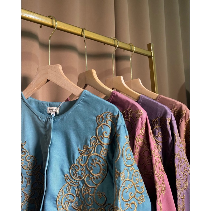 Ready Stock ✅ Dress Lebaran Ukuran Sampai Jumbo Ld120 Gamis Katun Toyobo Bordir Premium Gamis Madina