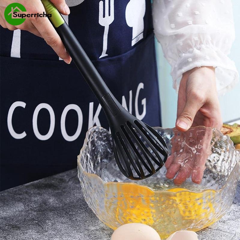 Whisk Mixer Pengaduk Telur Cream/Eggbeater Nylon Multifungsi/Penjepit Makanan Dual use Manual Mixer Baking Tools/Aksesoris Dapur Gadget Tools/Pengocok Pengocok Kue Blender Beater