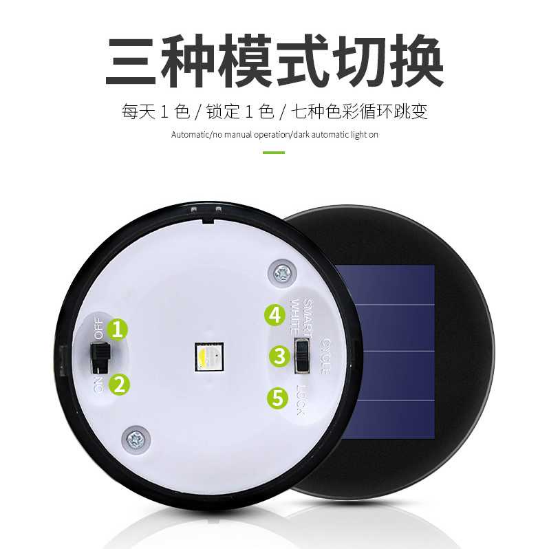 (BISA COD) FTIHSHP Pookin Lampu Taman Hias Garden Decoration Solar Panel IP65 RGB 1 PCS - YL001