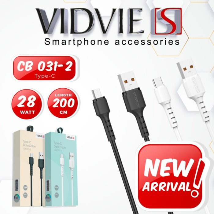 Vidvie S Kabel Data Fast Charging CB031 - Micro, 1 Meter