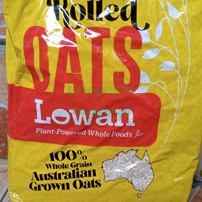 

[Ready Stock] Lowan Rolled Oats Wholegrain 1kg / sereal oatmeal