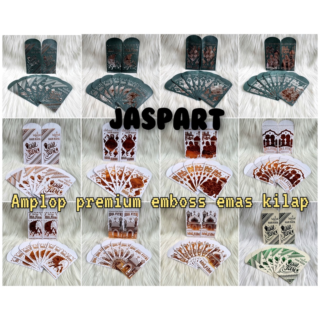 

AMPLOP PANJANG BESAR / ANGPAO LEBARAN HARI RAYA IDUL FITRI PREMIUM EMBOSS EMAS MENGKILAP