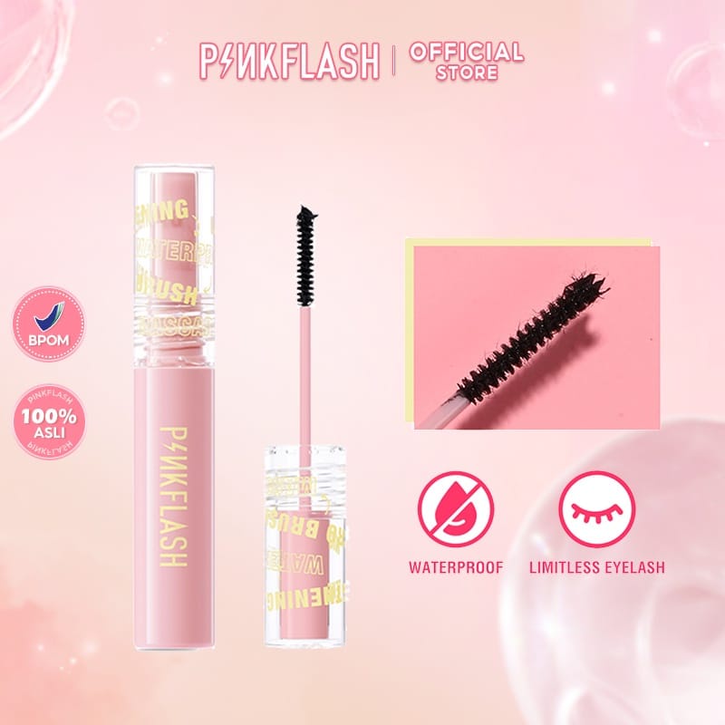 [BPOM&amp;ORI] PINKFLASH PF-E10 OhMyWink Length Curled Mascara Ultrathin Fibre Waterproof Limitless Eyelash Skinny Mascara