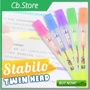 

ALAT TULIS HIGHLIGHTER STABILLO PEN TWIN HEAD (OFF-57) Best Seller