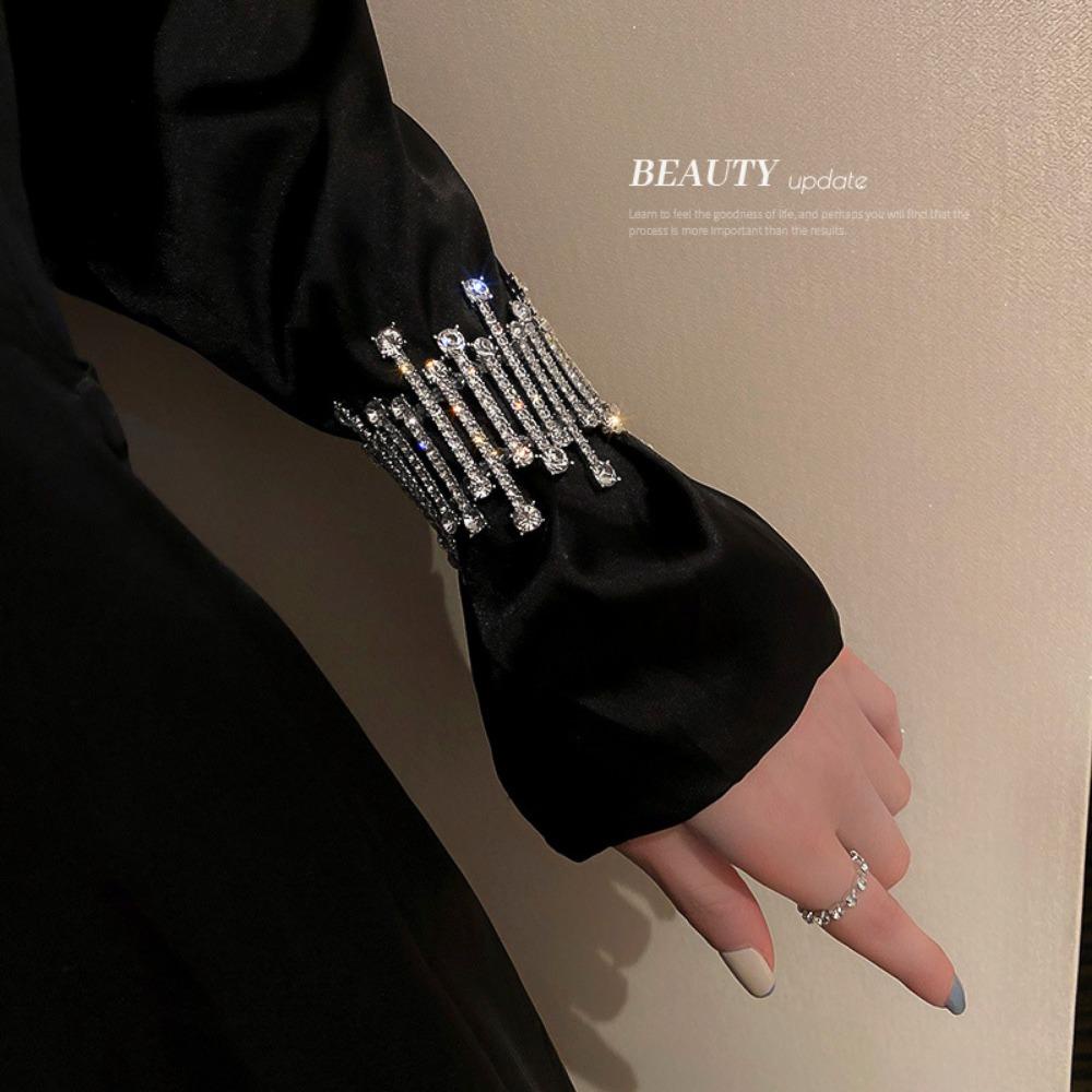 Nanas Penuh Berlian Imitasi Gelang Wanita Pesta Kristal Perhiasan Hadiah