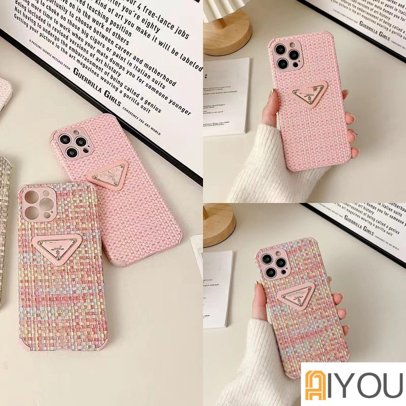 For Iphone 14 X XS XR XSMAX 11 12 13 14 Plus PRO MAX iPhone14 iPhone14Pro Band Fashion Motif Tenun Pradaa Soft Case