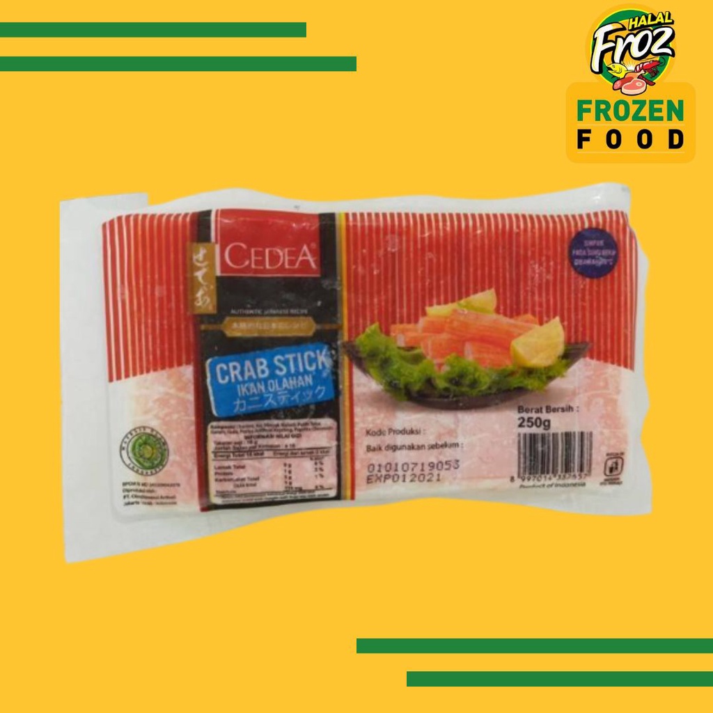 

Cedea Crab Stick 250gr Instant Sameday Ready Musi