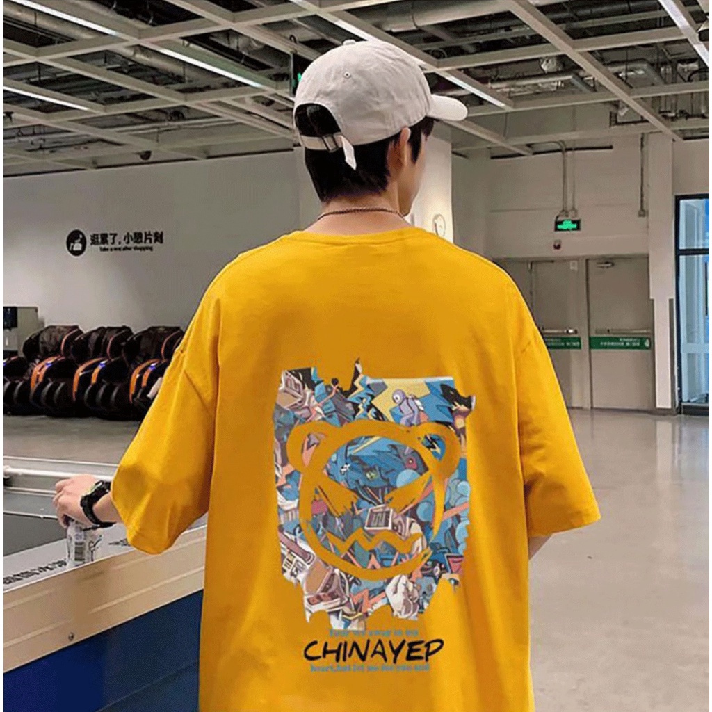 GABBANIE BRAND SHORT-SLEEVED T-SHIRT MEN'S SUMMER TREND 2023 NEW LOOSE HALF-SLEEVED COTTON PRINTED TOP KAOS KOREAN3/4SELDOVED KAOSPRIA BAJU OVERSIZE PRIA ATASAN PAKAIAN POLOS KAOS OVERSIZED KOREAN