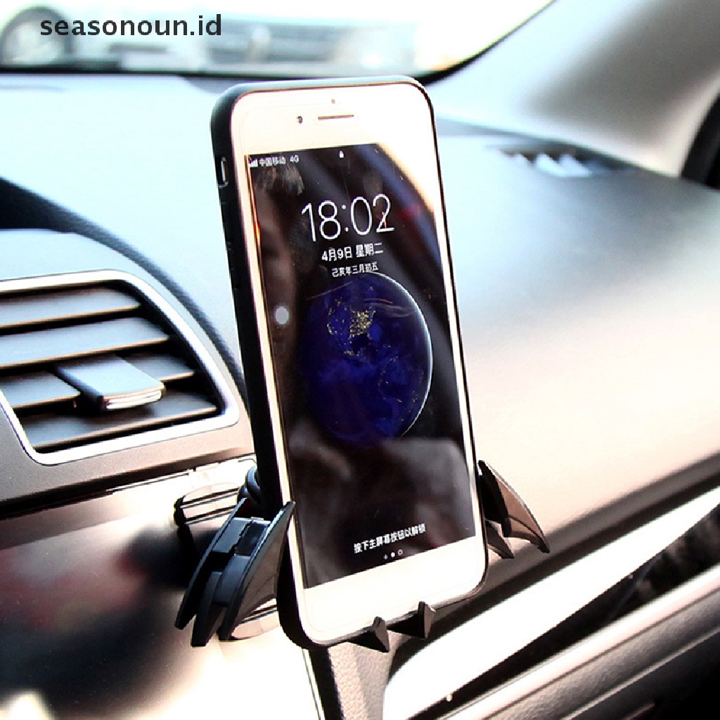 Seasonoun Berbentuk Kelelawar Gravity Buckle Type Car Phone Holder Dukungan Navigasi Stopkontak Udara.