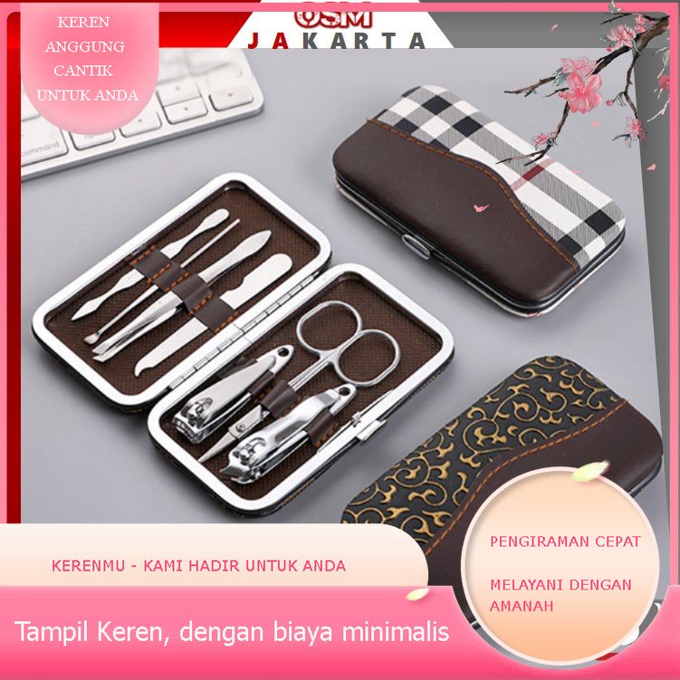 Gunting Kuku Kerenmu Set 7 in 1 / Set Manicure 7 in 1 / Peralatan Manicure Pedicure 7 in 1 Stainless