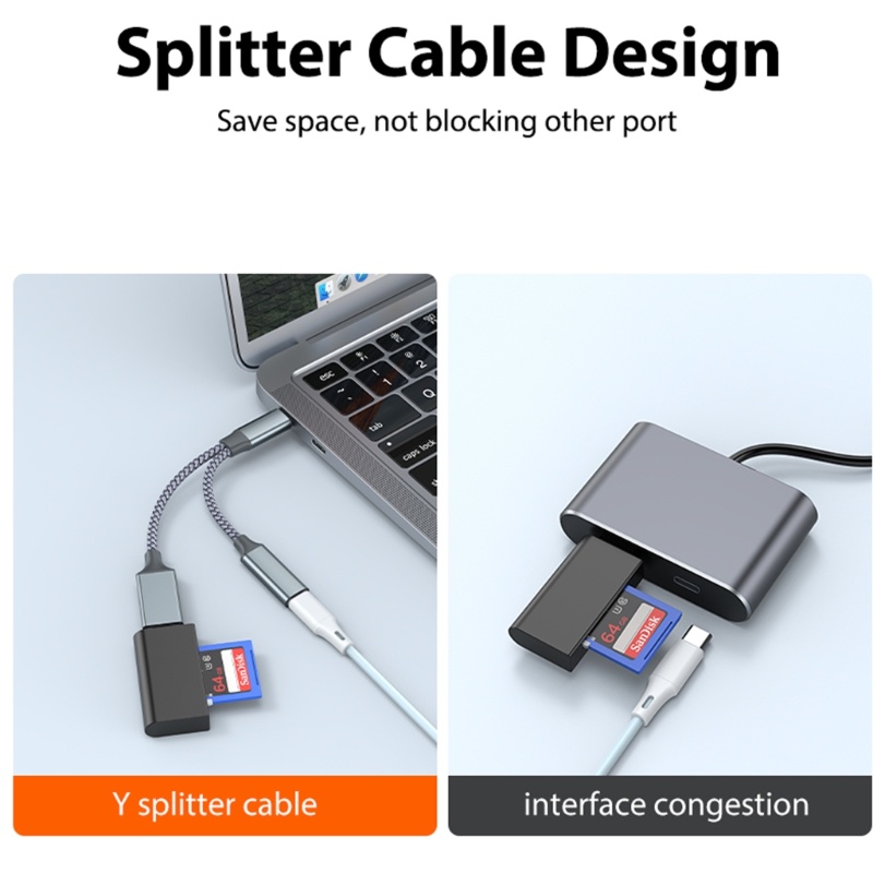 Zzz USB C OTG, Adaptor Telepon USB C 2.0 Charging-Port Dengan Adaptor 10WPD Cocok Untuk Hp Laptop