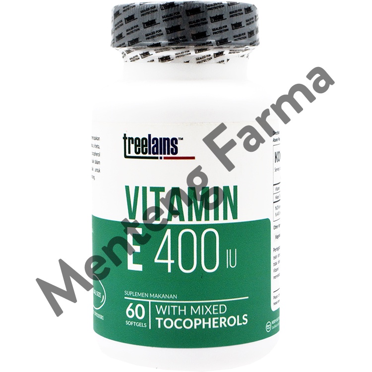 Treelains Vitamin E 400 IU 60 Kapsul - Vitamin Kulit &amp; Jantung