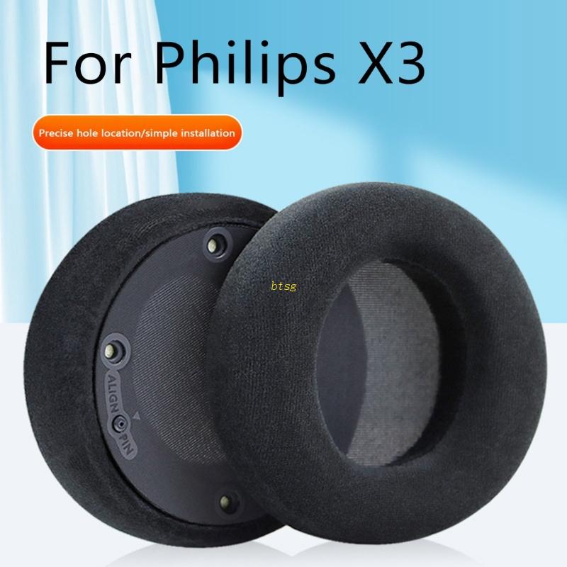 Bt Easy Replaced Ear Pads Earmuffs Untuk X3 Headphone Earpad Sleeves Replacement