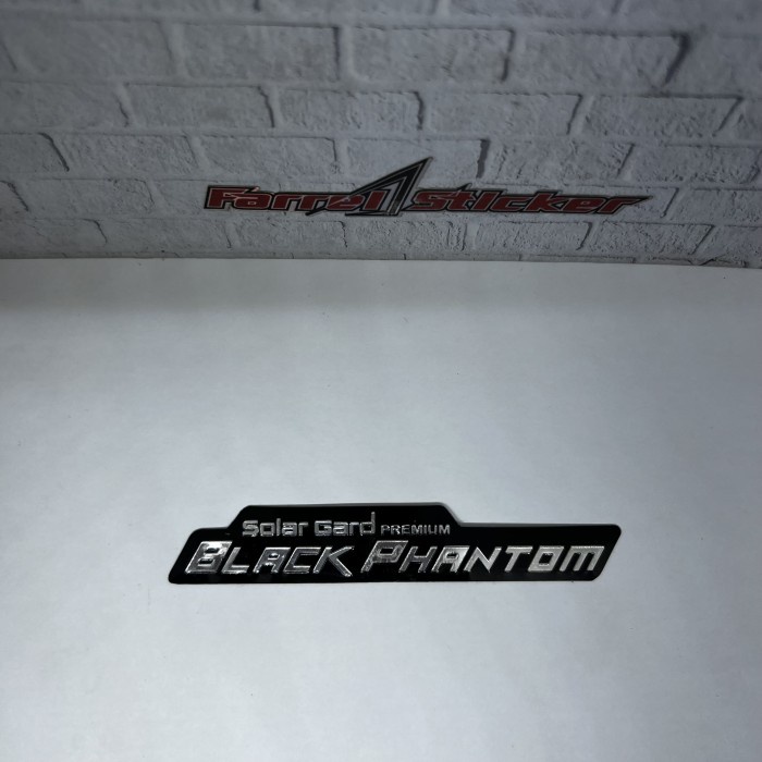 Sticker Black Phantom stiker solar gard Black phantom embos