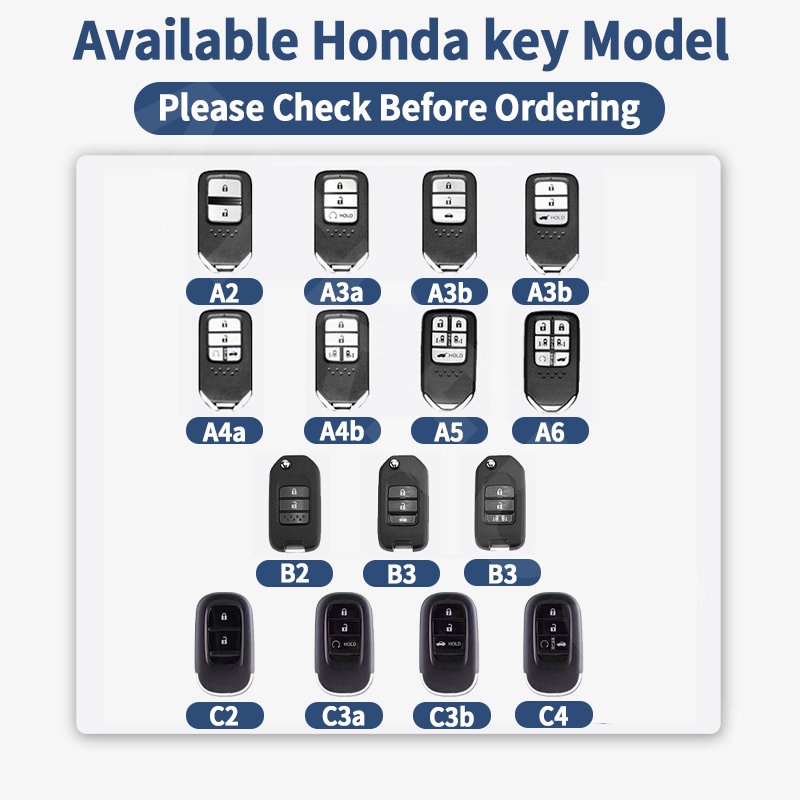 Case Kunci Mobil Kulit Zinc Alloy Honda Full Wrap Cover Smart Key Protector Untuk Freed Brio City Civic CRV HRV BRV Accord Jazz