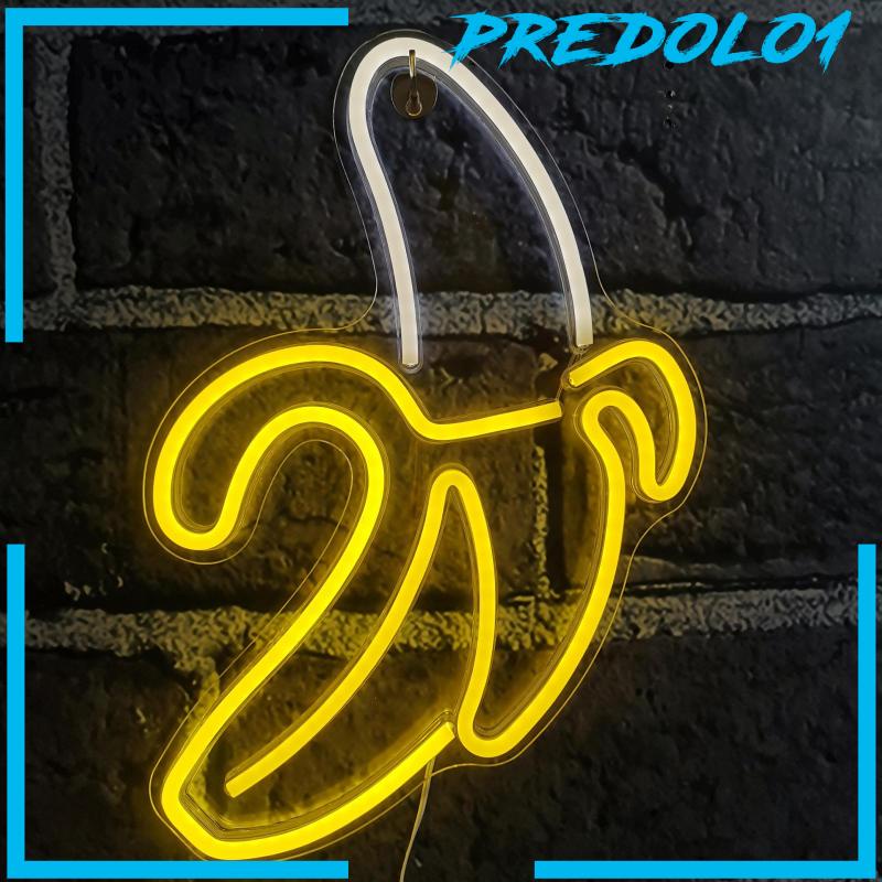 [Predolo1] Banana Light Neon Sign USB Connect Untuk Ulang Tahun Halloween Rumah