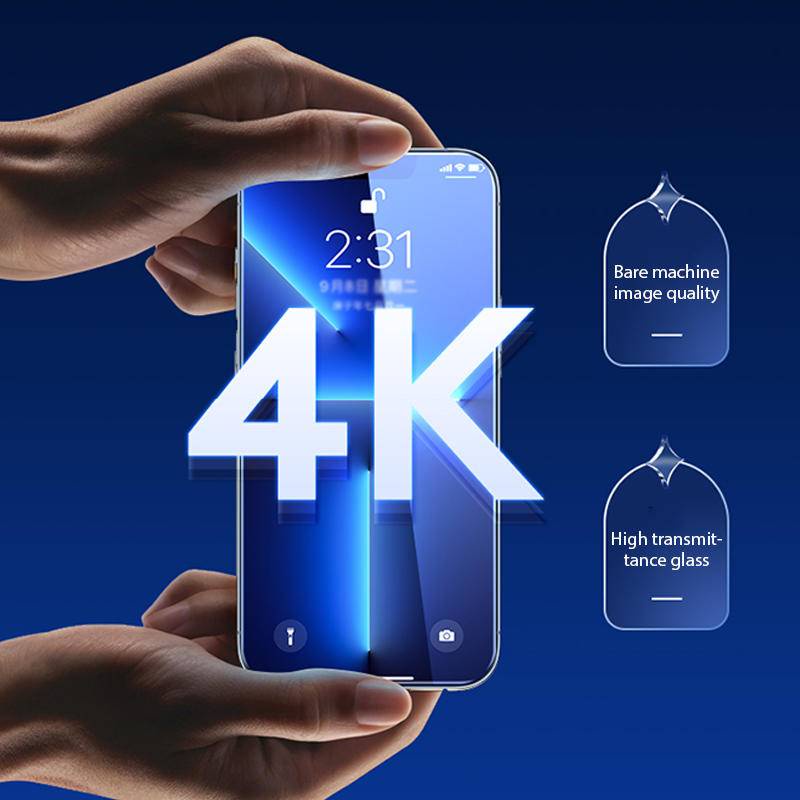 4pcs Full Cover Tempered Glass Di Untuk iPhone 14 13 12 11 Pro MAX Plus Mini Pelindung Layar Untuk iPhone X XS MAX XR 7 8 6 6S Plus SE 2022 2020 14Plus 13Mini 12Mini Kaca