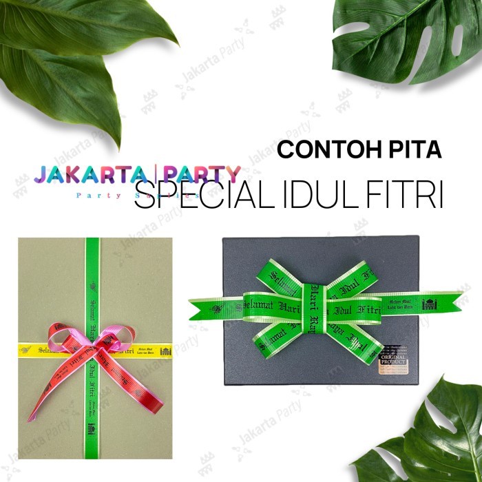 Pita Ribbon Idul Fitri / Pita Roll Selamat Hari Raya Idul Fitri