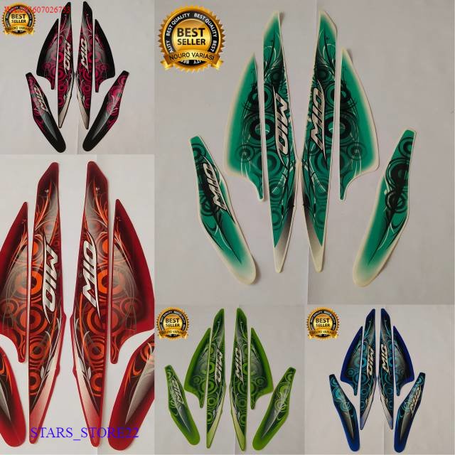 (ORI) striping yamaha mio sporty 2011 list body standar KUALITAS ORIGINAL PABRIK