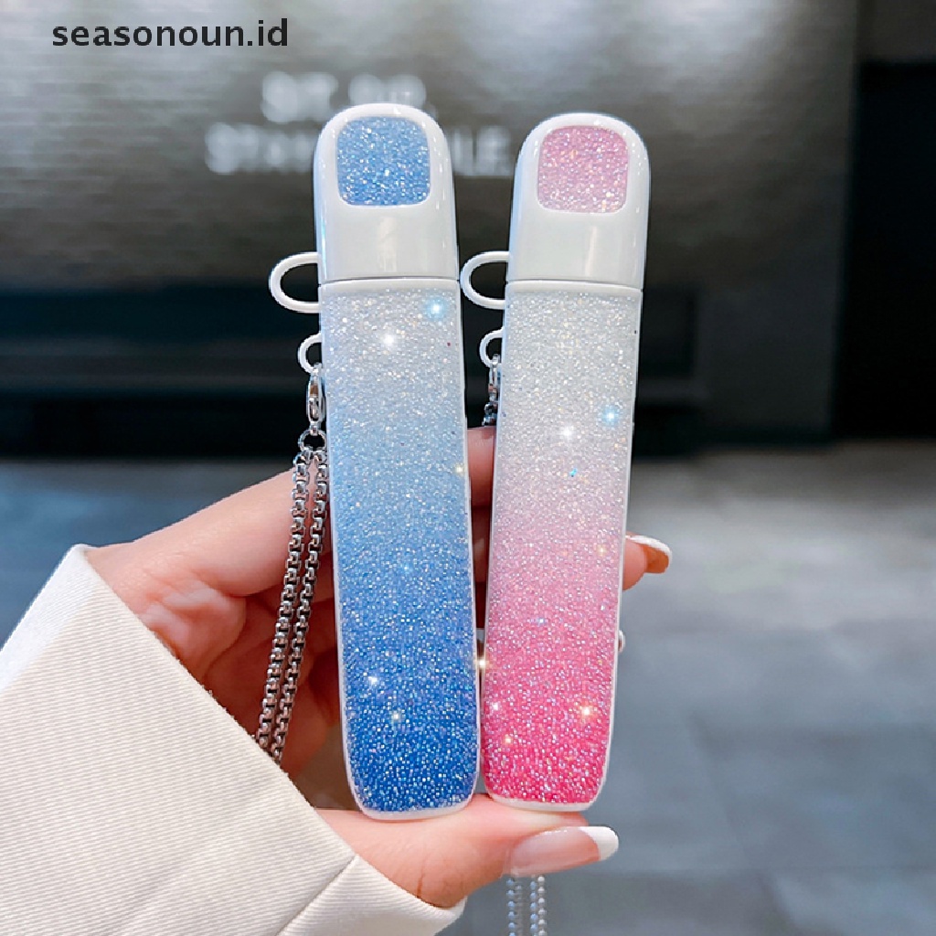 RELX Seasonoun New Texture Case Shiny Diamond Gradient Pelindung Case Untuk Relx4Per5Mini Case Pelindung Lengan Resin Pelindung Lengan Perisai Kulit Cangkang Lembut.