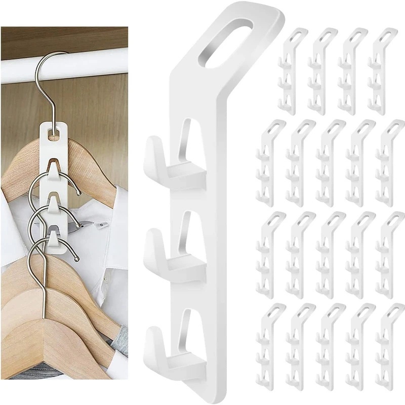 Rak Penyimpanan Non-Slip Laundry Pakaian Pengeringan Gantungan Tahan Lama Multifungsi Closet Organizer Storage Rack Holder Gantungan Pakaian Kait Sambungan Multi-Layer Hemat Ruang