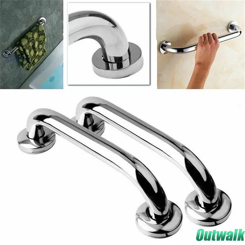 ღ 304 Stainless Steel Kamar Mandi Pegangan Bathtub Shower Anti-Slip Ambil Bar Pegangan Keselamatan Alat Gantung Dinding Kamar Mandi rak Kamar Mandi Aksesoris