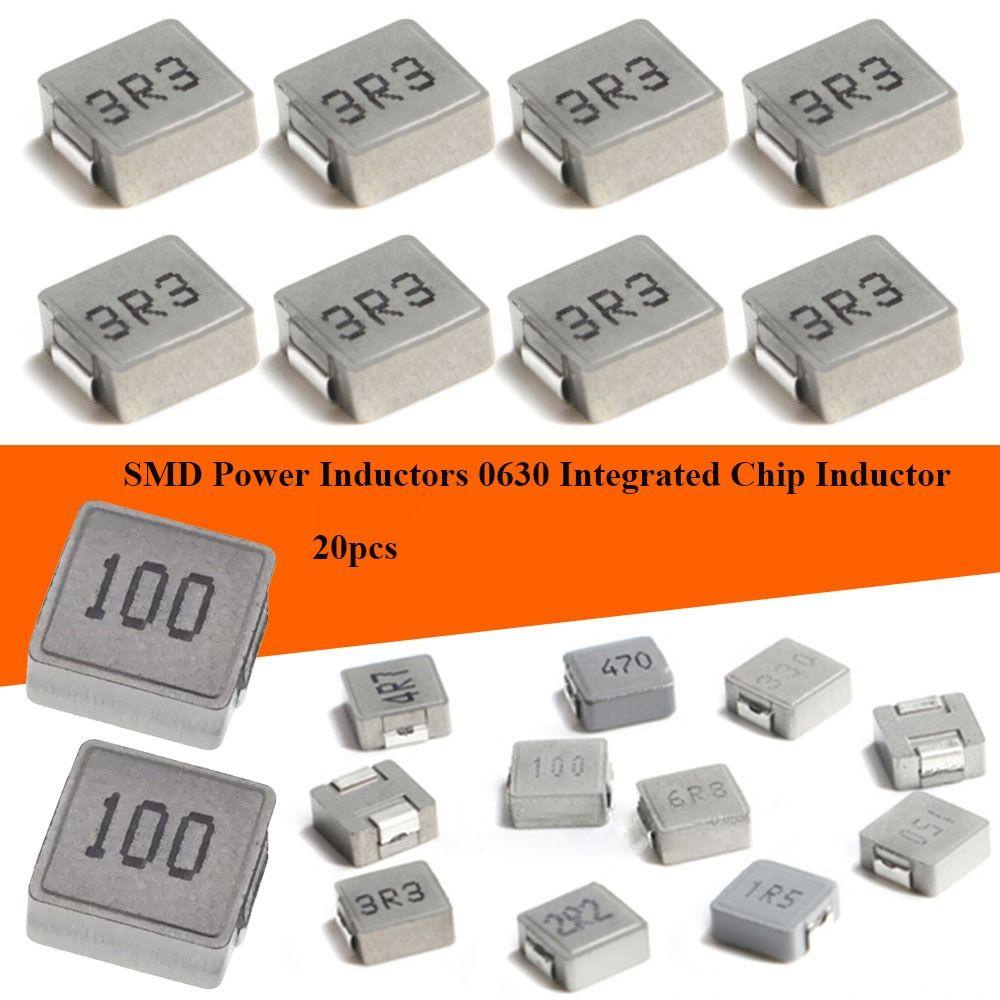 Nanas 20pcs SMD Power Induktor Part 22UH 33UH 47UH 4.7UH 10UH 15UH 0630integrasi