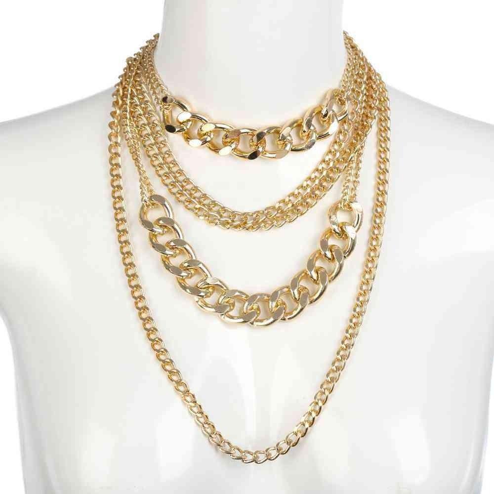 Lily Punk Kalung Vintage Pesona Hadiah Pesta Perhiasan Aksesoris Wanita Jewelry