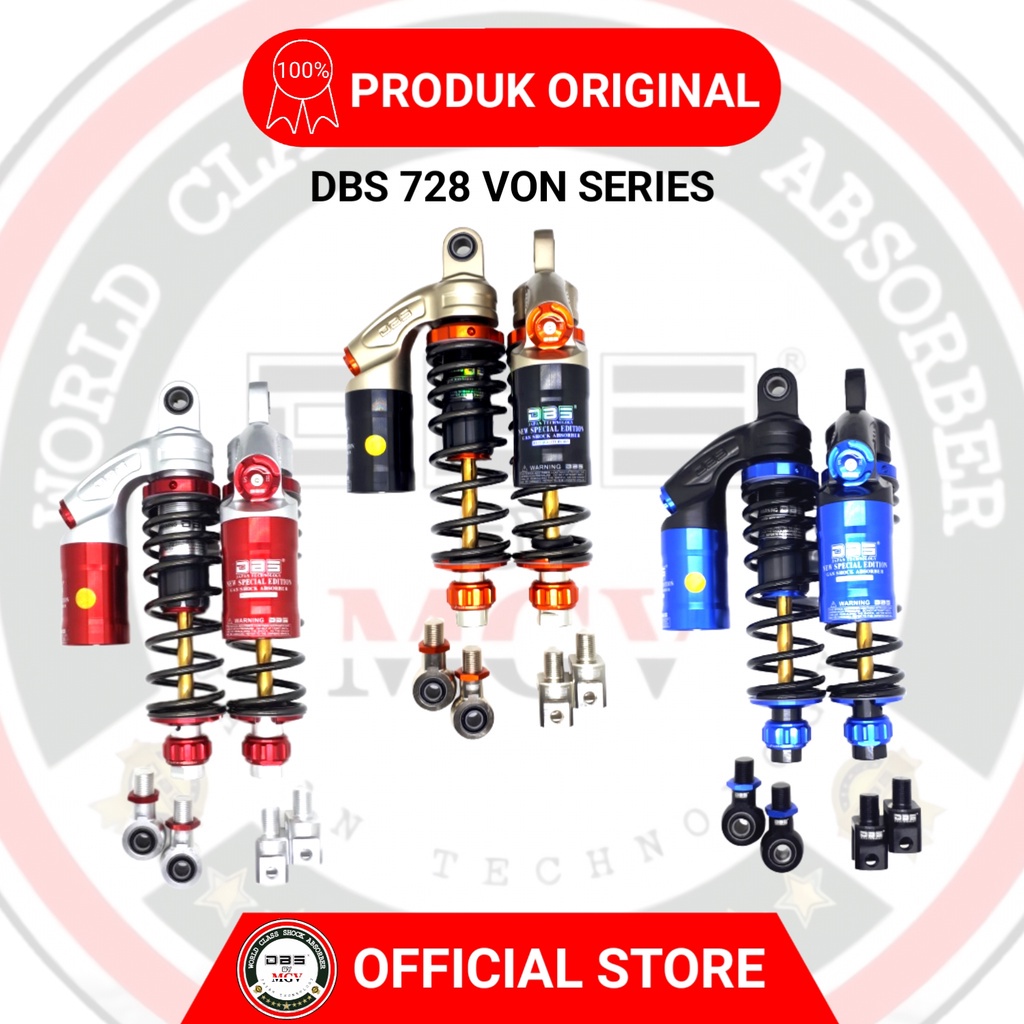 [ BISA COD ] Shock Tabung DBS 728 VON SERIES YAMAHA AEROX 155 NEW NMAX 155 2020 UP