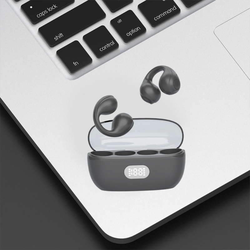 Zzz Earphone Ear Clip-on Ear Earring Olahraga Gaming Wireless Headphone Ear Hook