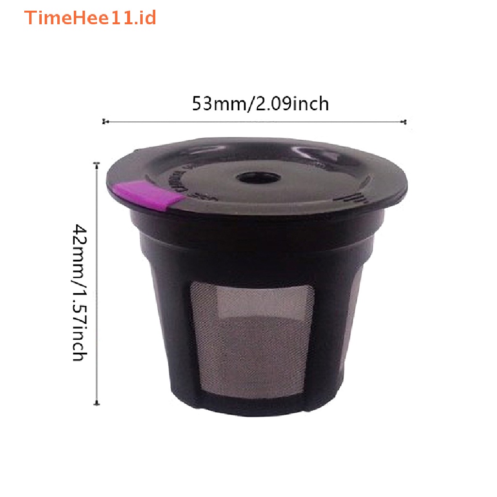 Timehee Reusable Coffee K cup Filter Basket K Carafe Kopi Kapsul Dripper Compatible ID