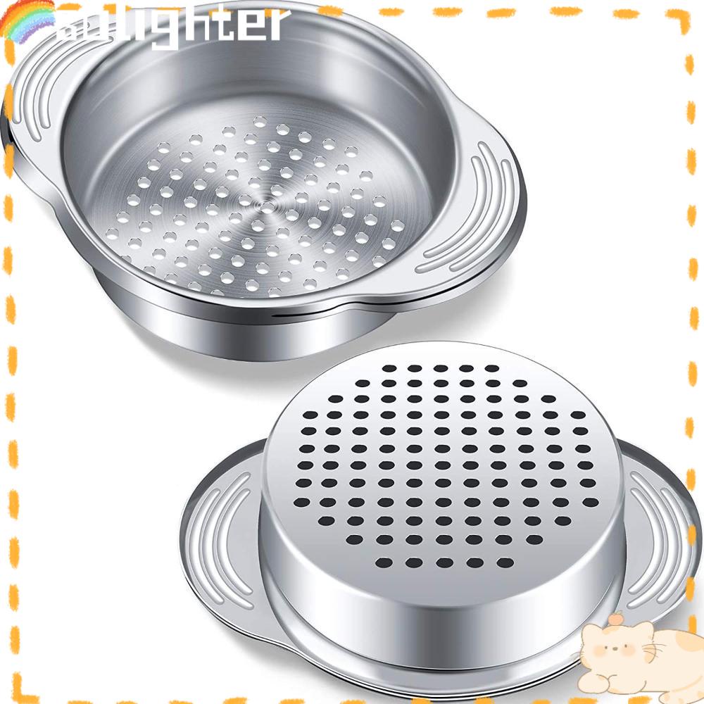 Solighter Tuna Can Strainer Saringan Kacang Stainless Steel Colander Alat Tiris Minyak